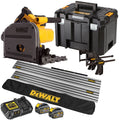 Dewalt DCS520T2 54V Flexvolt Brushless 165mm Plunge Saw 2 x 6.0Ah Battery Charger Case with Accessories