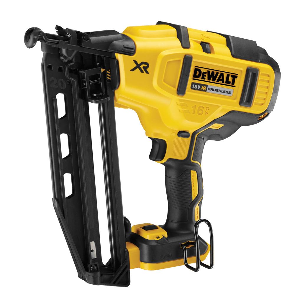 Dewalt DCK246P2 18V XR Brushless Twin Pack Nailer with 2 x 5.0Ah Batteries Charger & Bag
