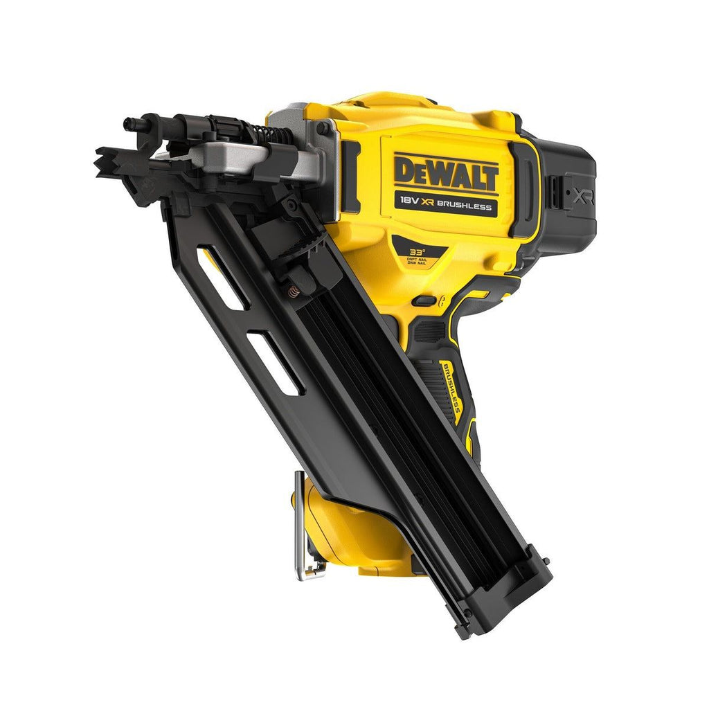 Dewalt DCK246P2 18V XR Brushless Twin Pack Nailer with 2 x 5.0Ah Batteries Charger & Bag